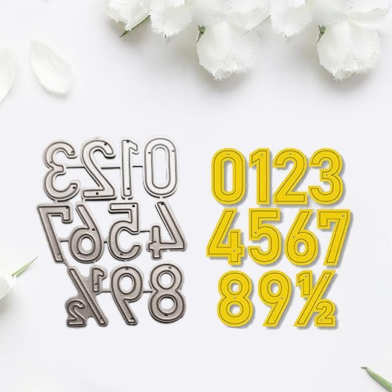 Number Metal Cutting Die Stencil DIY Scrapbooking Album Paper Card Template Mold