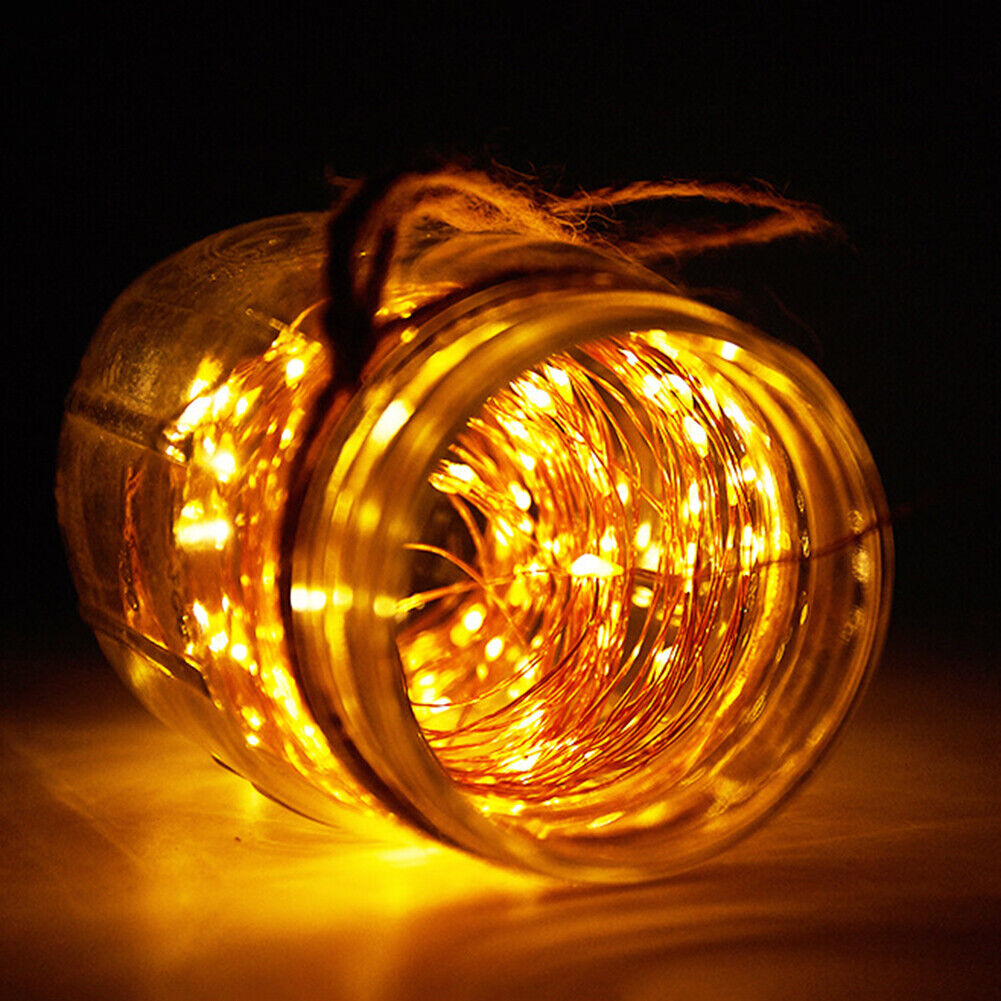 100 LED Solar Light Outdoor String Lamp Fairy Waterproof Garland Decor