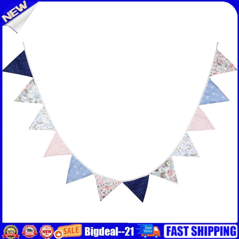 3.2m Nordic Style Cotton Bunting Pennant Flag Garland Wedding Party Decor