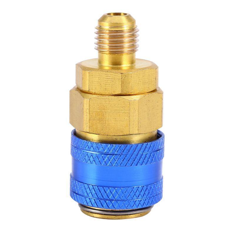 1 Pair Freon R134A H/L Car Quick Coupler Connector Brass Adapters Refrigerant