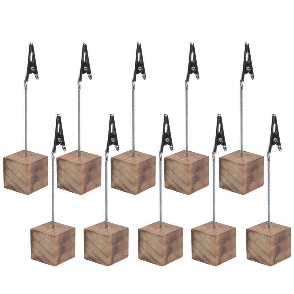 10 Pieces Nordic  Wooden Picture  Display Clip for Party