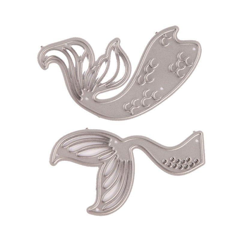 Fish Tail Metal Cutting Dies Stencil Scrapbooking DIY Album Stamp Paper Emboss