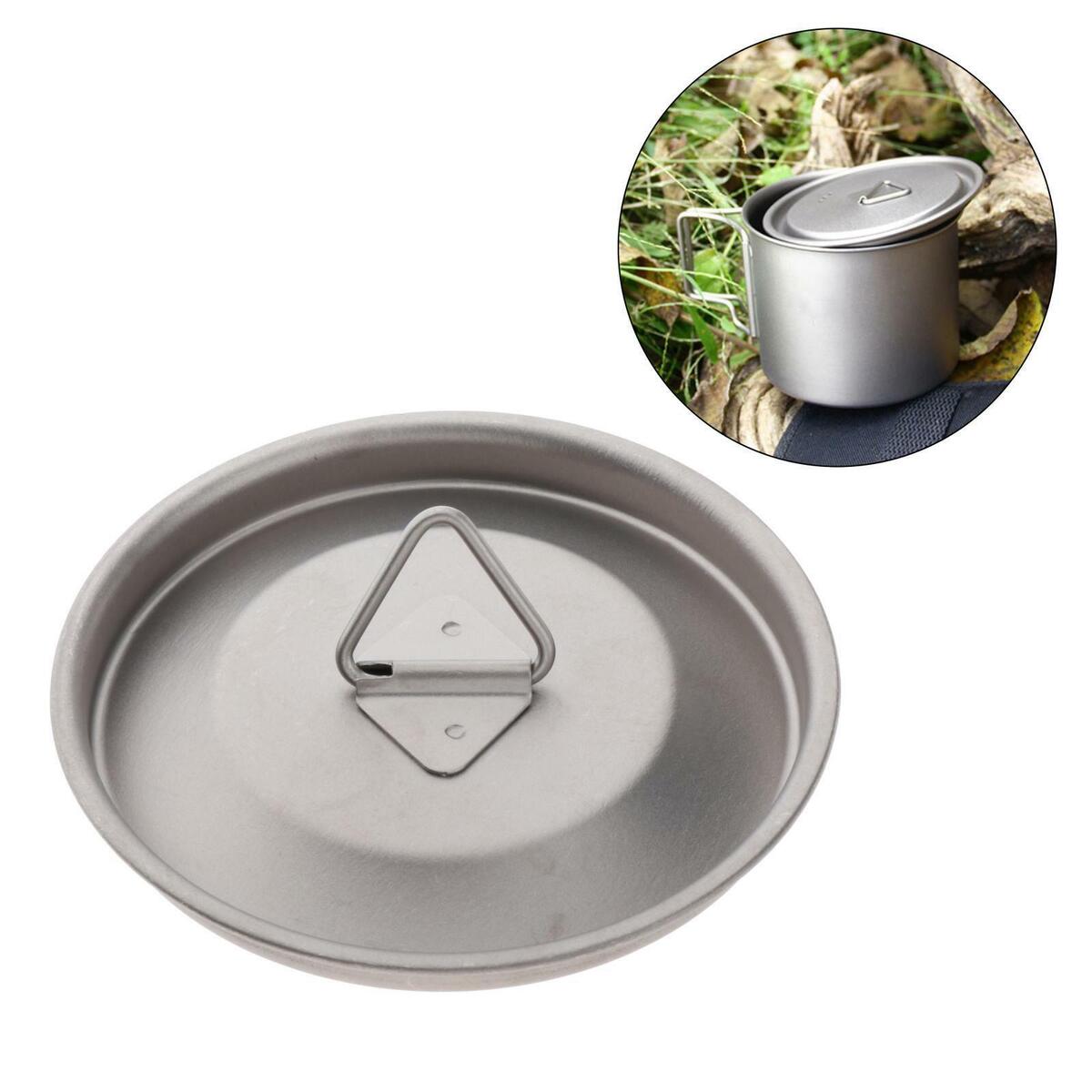 Mug Lid Outdoor Camping Water Cup  Foldable Handle 3.35''