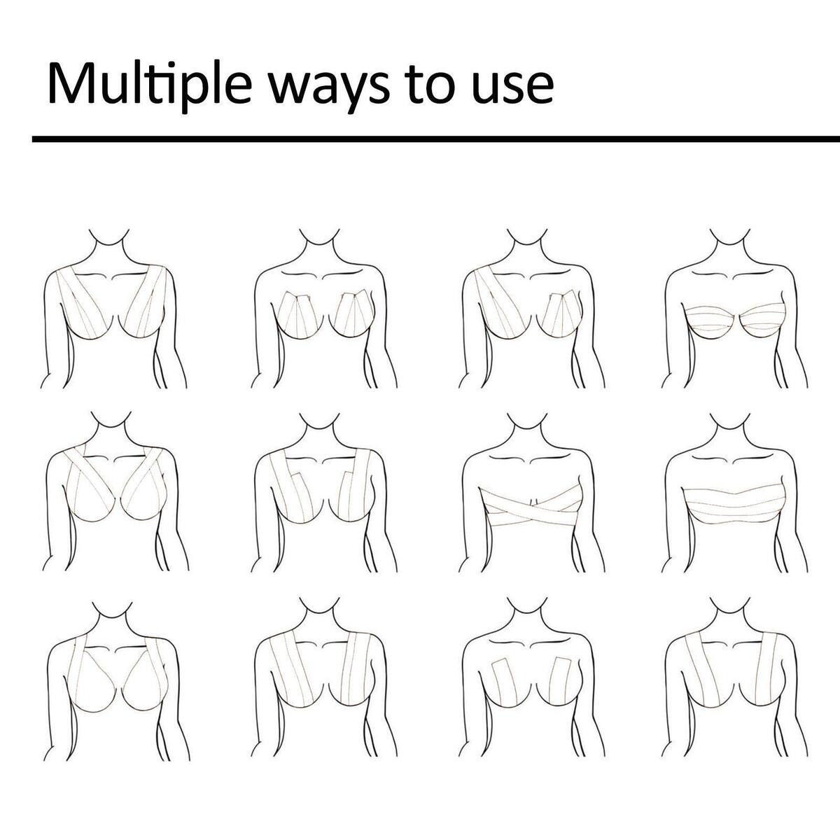 Boob tapes, Lifting Push up Gentle On Skin Strapless Waterproof Contour Lift