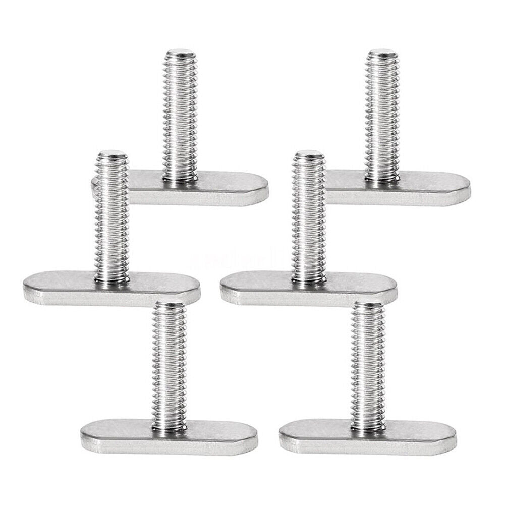 Stainless Steel Slide Track Rail w/Screws Nuts Accessories for Kayak (M5)