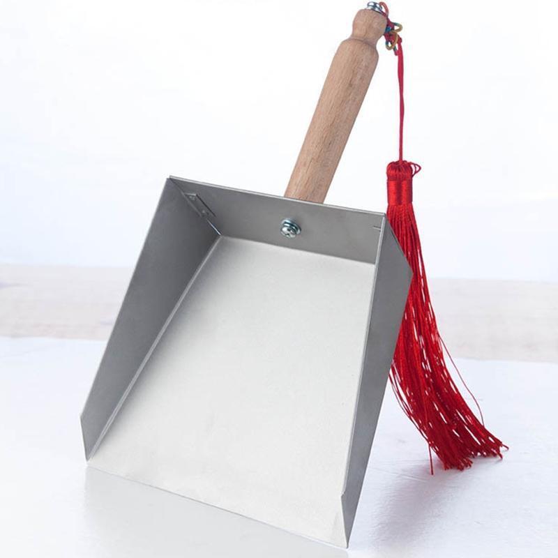 Mini Stainless Steel Dust Pan with Handle Cleaning Shovel Metal Cleaning Tool