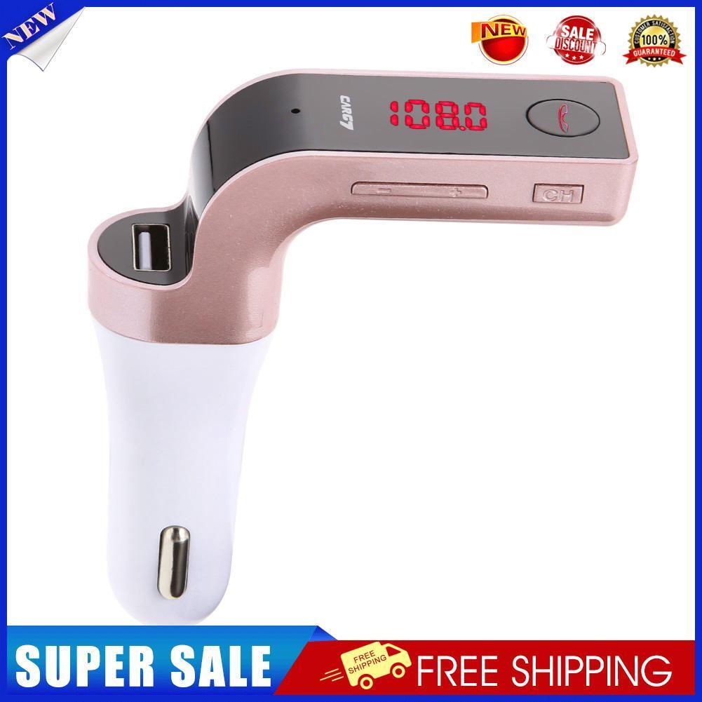 Bluetooth-compatible FM Transmitter Modulator Car Kit MP3 Player SD USB Pur
