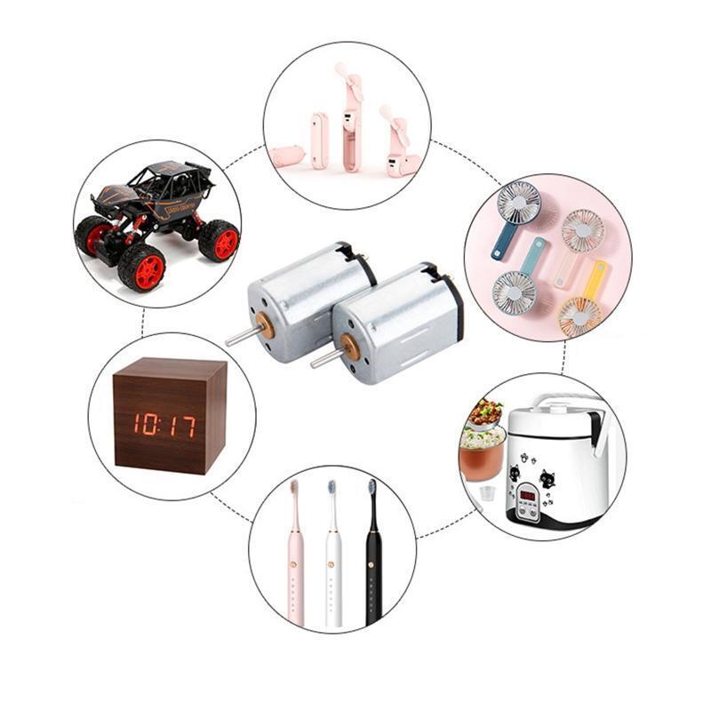 DC Motor 1.5-3.0V DC 15000RPM for Electric Toothbrush USB Fan High Speed Motor
