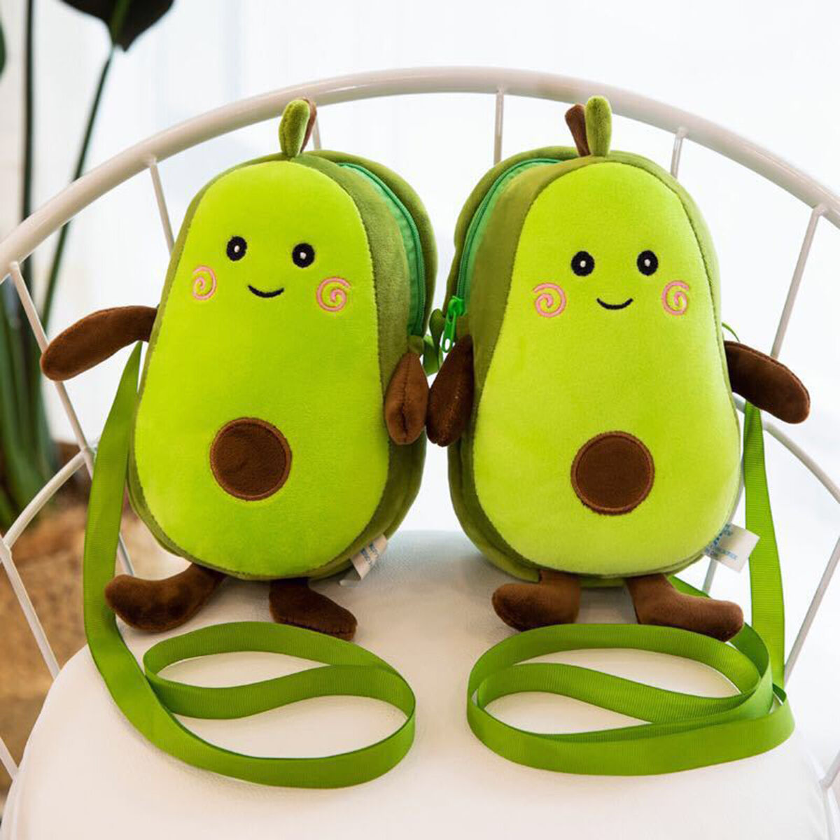 Cartoon Fruit Shape  Plush Crossbody Purse  Handbags