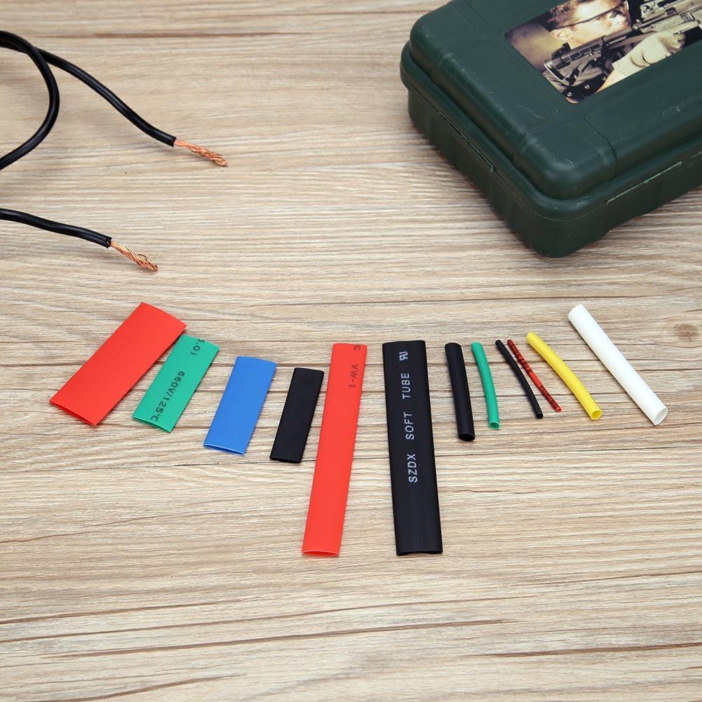 300pcs Polyolefin Shrinkable 2:1 Halogen-free Heat Shrink Tube Sleeve Kit