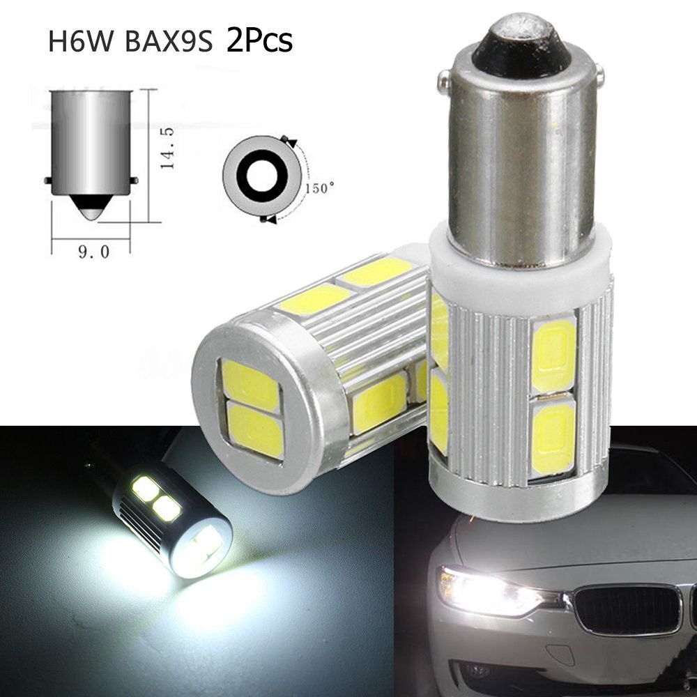 LED Light White DC 12V Car Sidelight BAX9S H6W 10 SMD For BMW 3 Series F30 F31