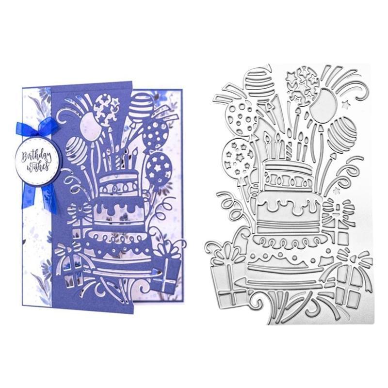 Cake Cards Metal Cutting Dies Stencil Scrapbooking DIY Album Stamp Paper Card