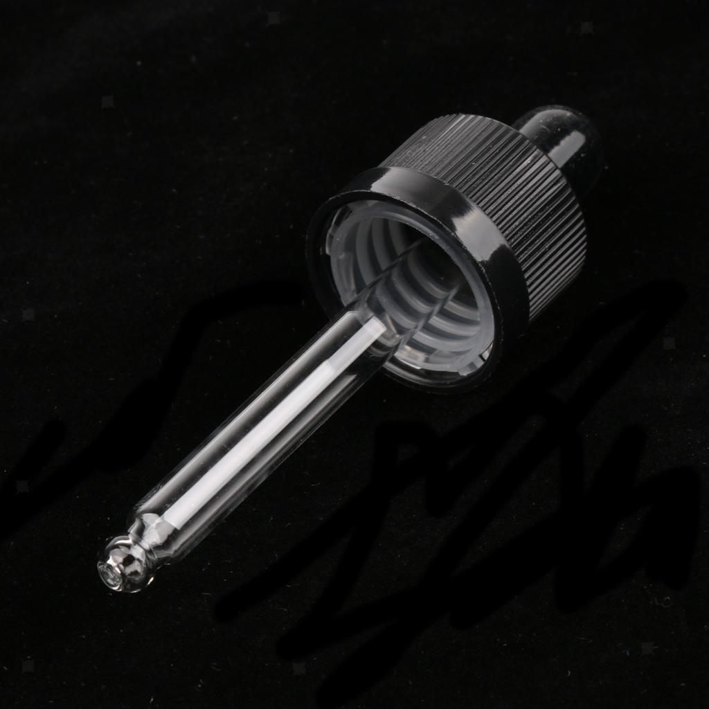 Plastic Glass Liquid Dropper Pipette Caps for 15ml Essential Oils Bottles