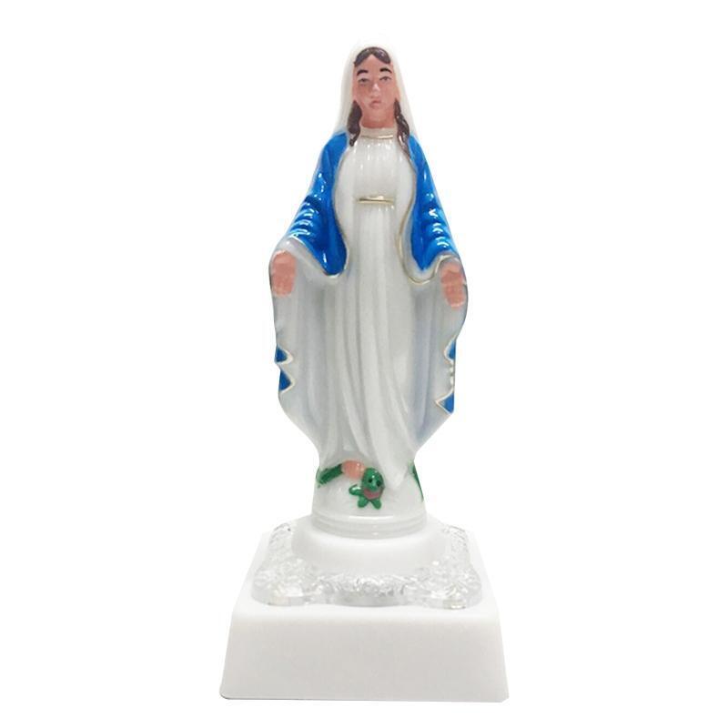 Acrylic LED Light Flashing Human Statue Collection Religious Gift Decor
