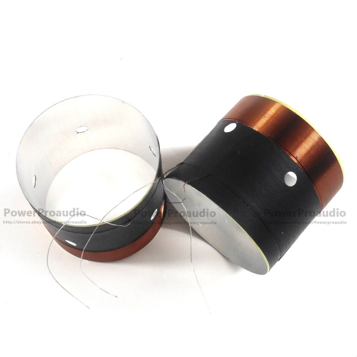 8pcs(4pair)  50.8mm White aluminum Bass voice coil Pure copper Round wire 8 ohm