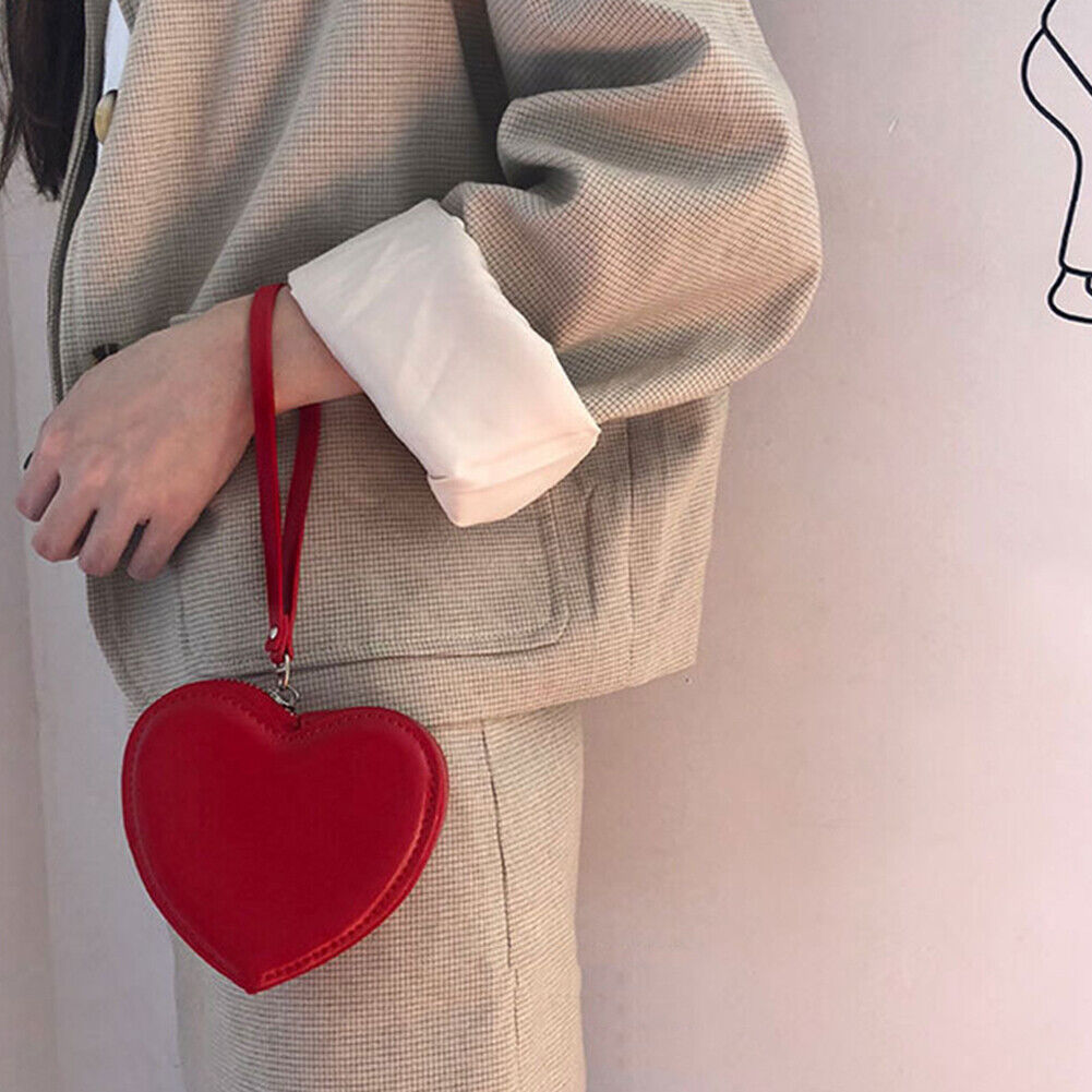 Fashion Love Shaped Handbag Korean Women Mini Leather Purse Coin Bag Clutch
