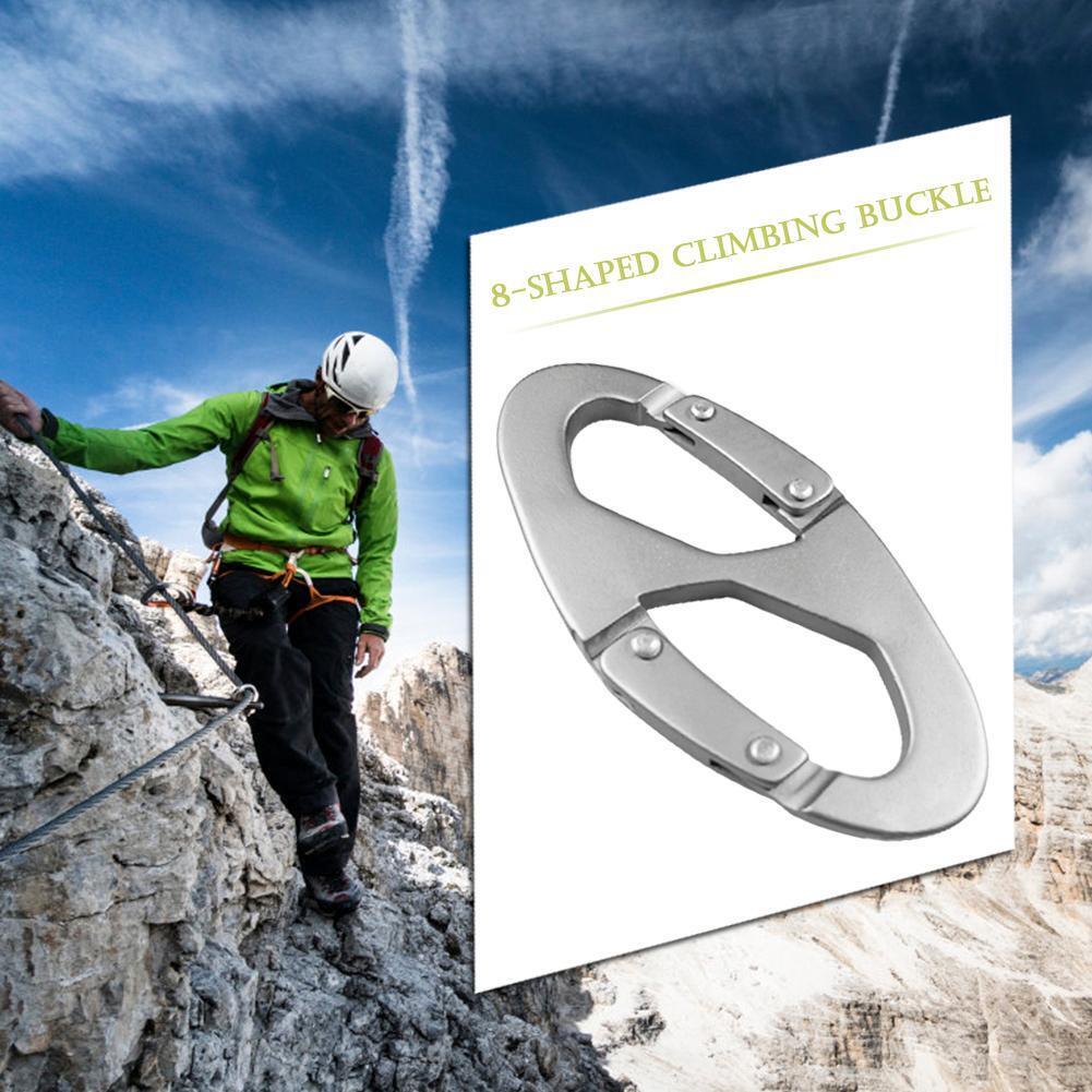 Outdoor Sports 8-Shaped Small Carabiner Keychain Climbing Buckle EDC Tool