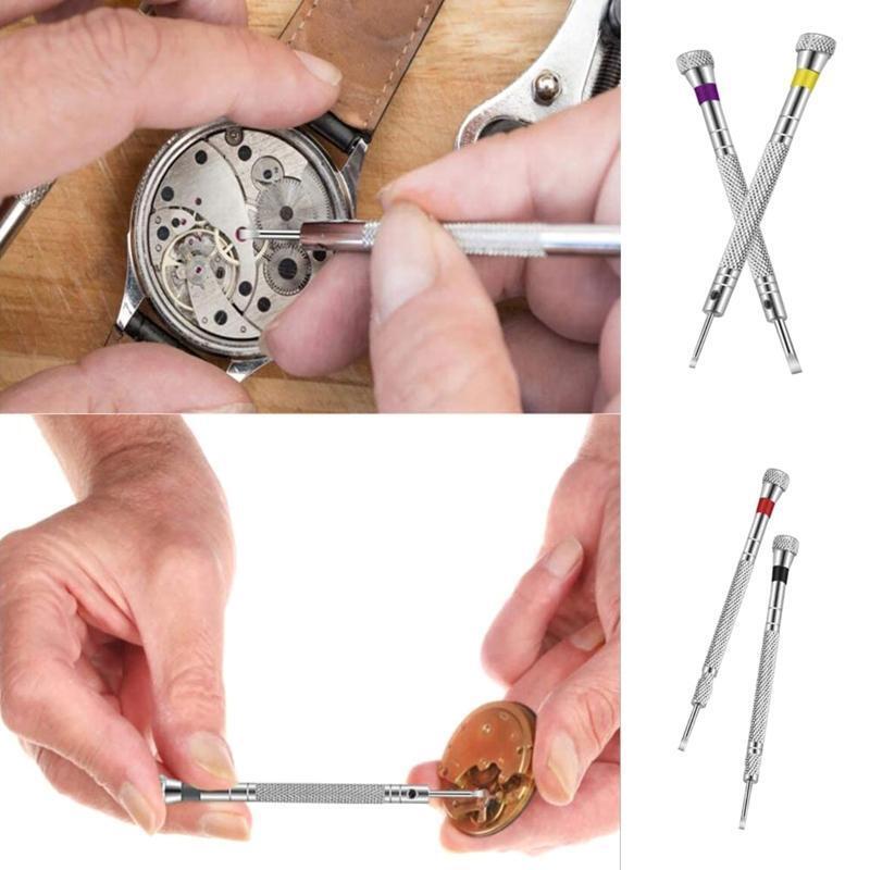 Jewelry Screwdriver 0.6-2.0mm w/ 13 Extra Replacement Blades for Watch Repair
