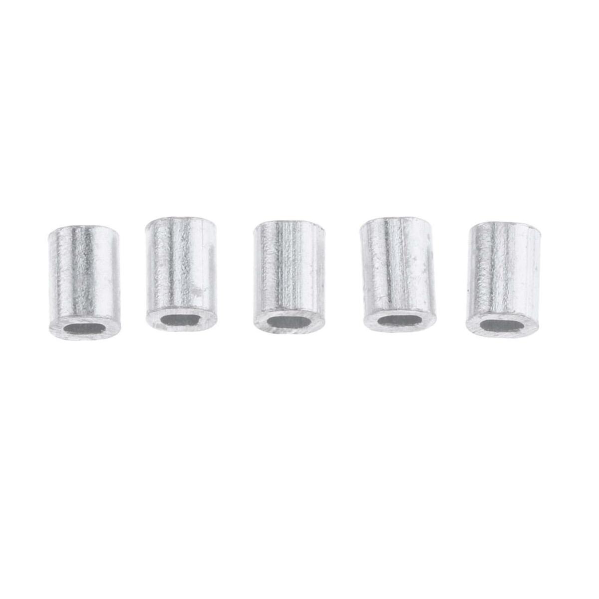 100pack Barrel Crimp Sleeves Crimping Loop Sleeve Fishing  Tube