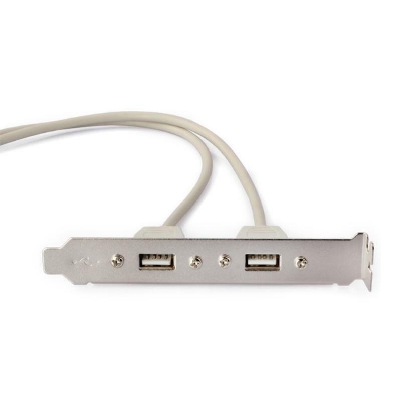12cm Host Adapter Cable Motherboard Rear Panel Expansion Bracket USB 2.0 Wire