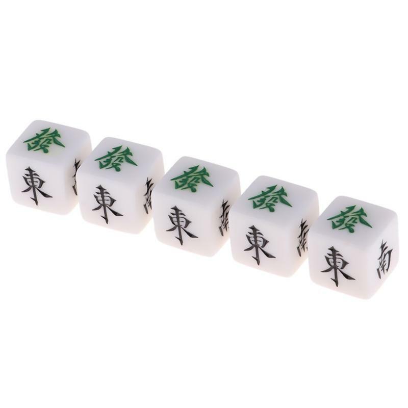 Pack of 10 Position Dice Mahjong Set Acrylic Dices Entertainment Games Dice