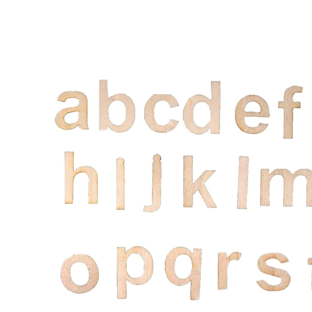 104Pcs Wooden Alphabet Letters for Christmas Party Decor Capital Letters
