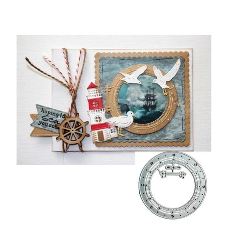 Circle Cutting Dies Stencil Scrapbooking DIY Album Stamp Paper Cards Embossing