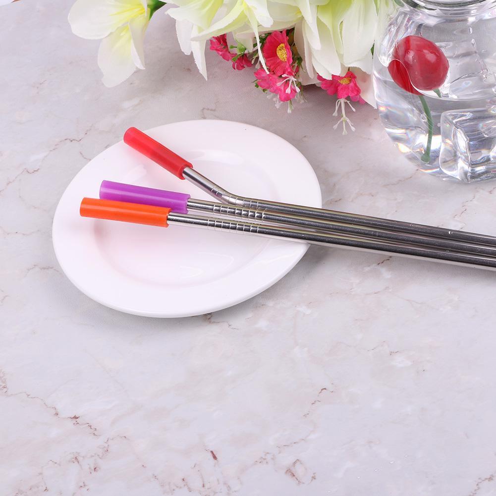 Reusable Stainless Steel Drinking Straw Set with Cleaner Brushes (M0250)