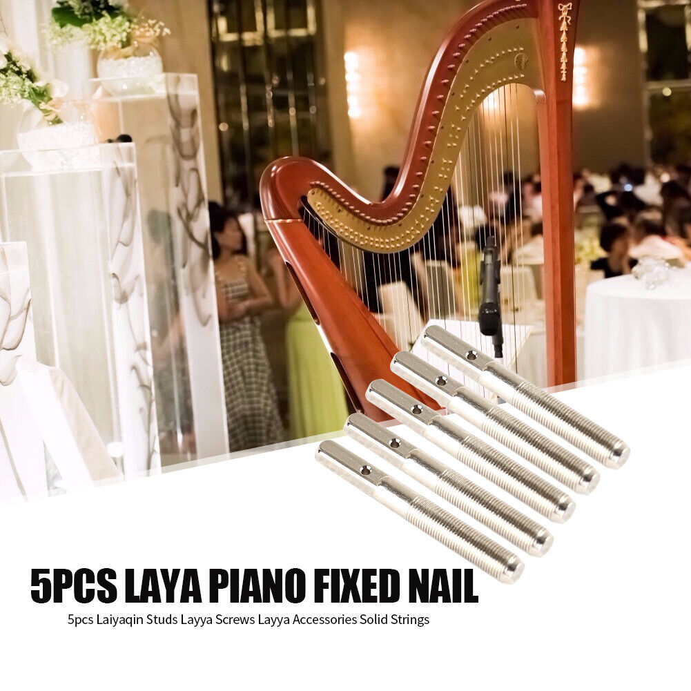 5pcs Pins Nails+5pcs Accessories for 7/10 String Lyre Small Harp Geek Parts