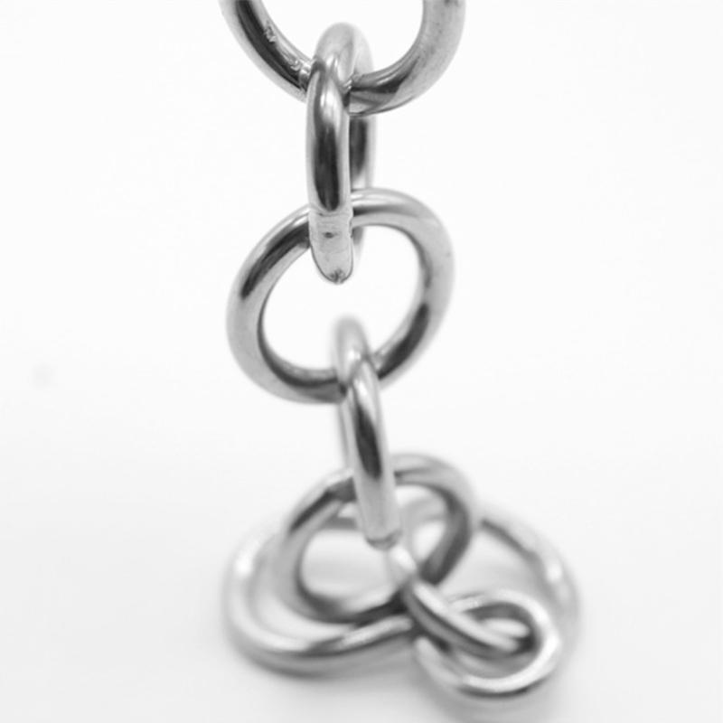 Heavy Duty Steel 9" Safety Chain with Hooks for Car Dent Repair Chain Crowbar