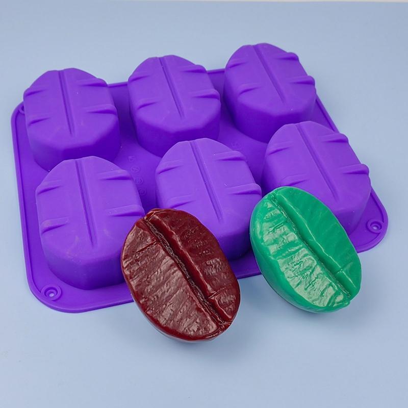 Coffee Bean Chocolate Mold Handmade Cookies Bakeware Cake for Crafts Baking Tool