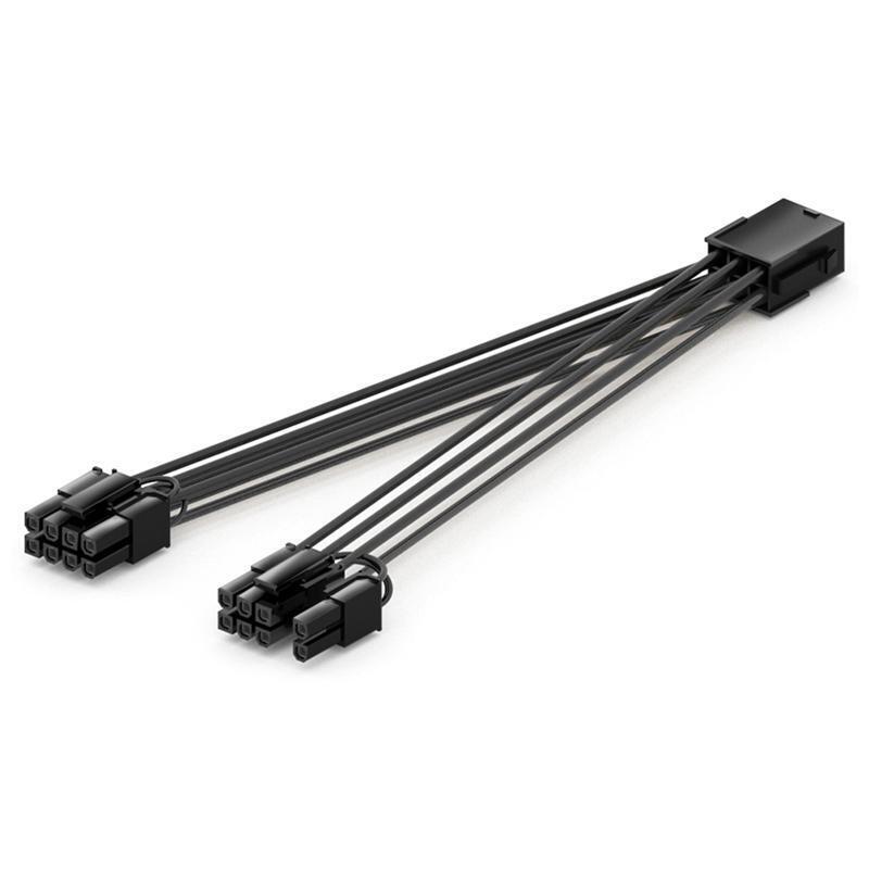 Power Supply Adapter Cable Graphics Card 6P Female to 2x8P(6+2) Male Power Cord