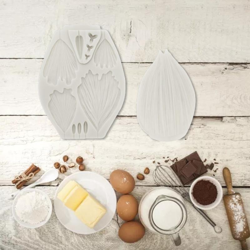Simulation Flower Carnation Petal Fondant Silicone Mold DIY Chocolate Decoration