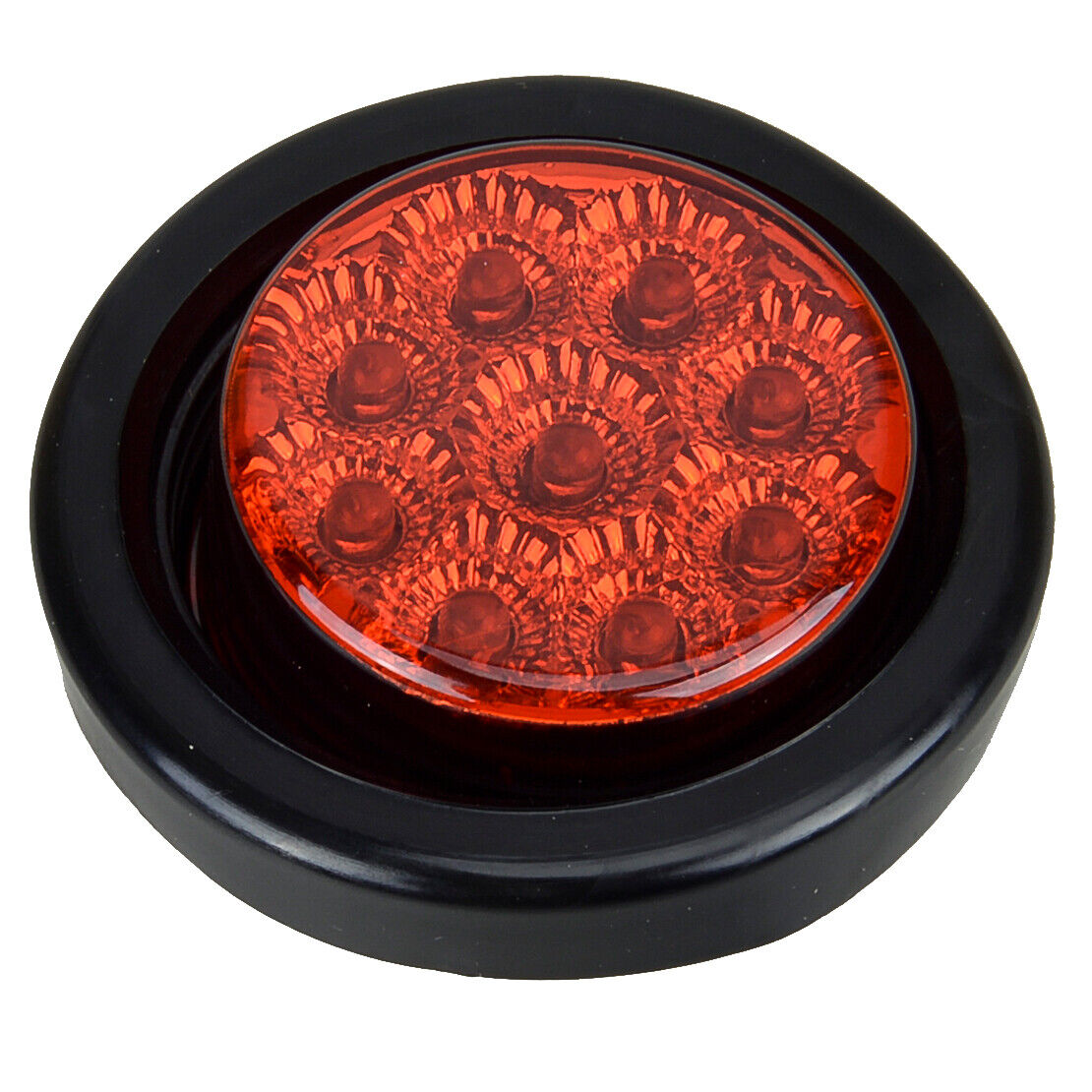 2pcs 2" Round LED Side Marker Light for Car Truck Trailer Van Caravan