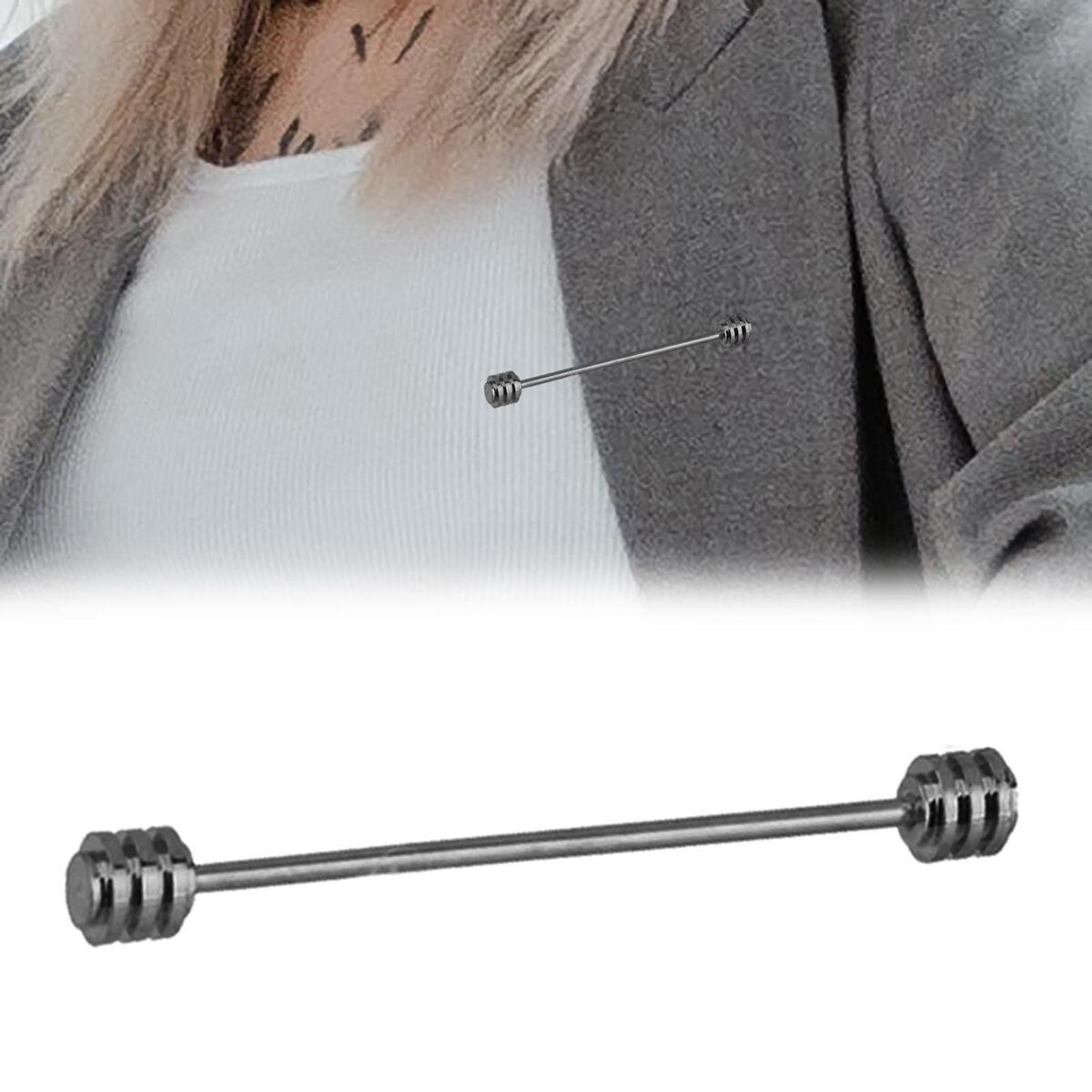 Classic Mens Shirt Collar Bar Pin Necktie Pins Clasps for Business Formal