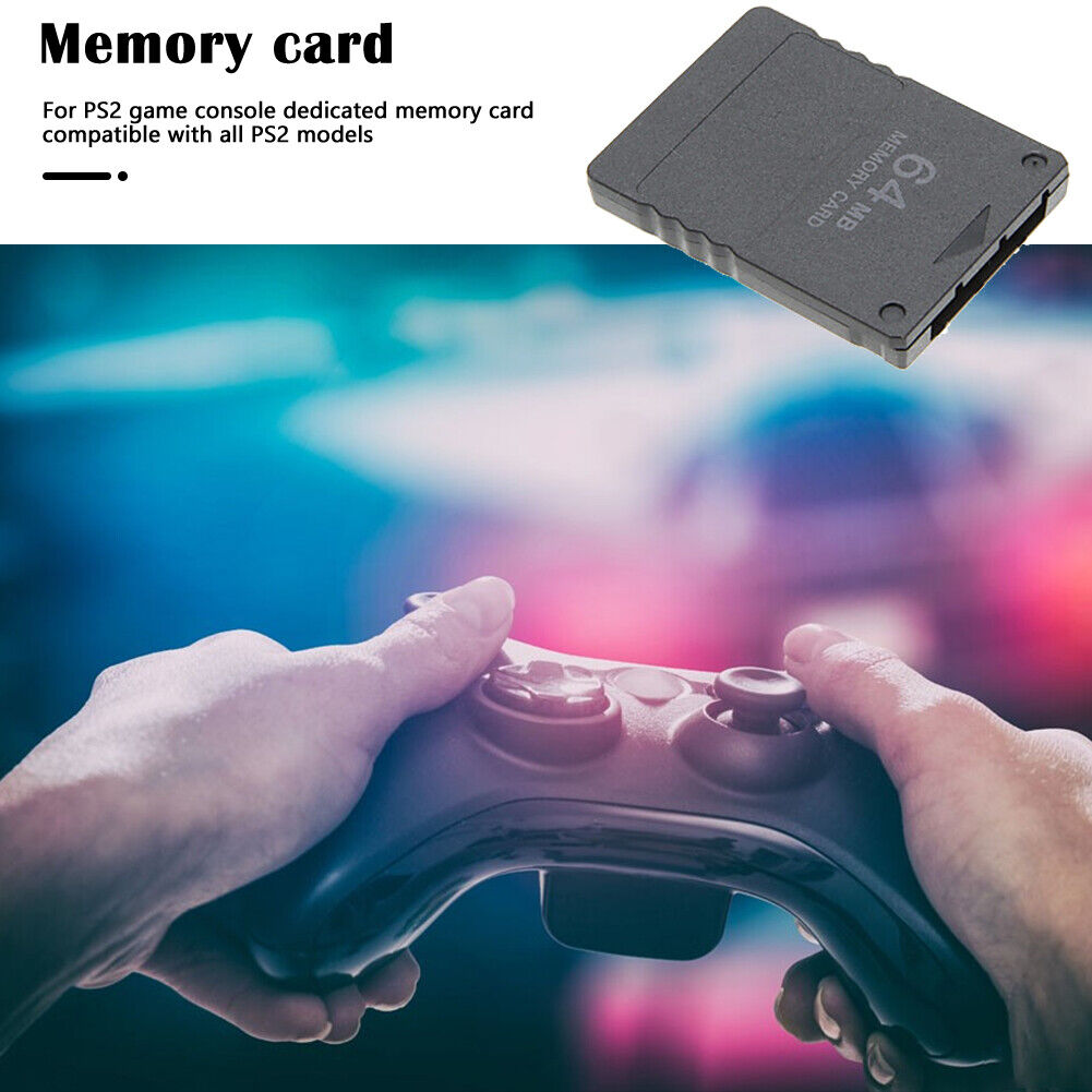 Memory Card for PS2 Game Console 64MB High Speed Gaming Data Storage Cards