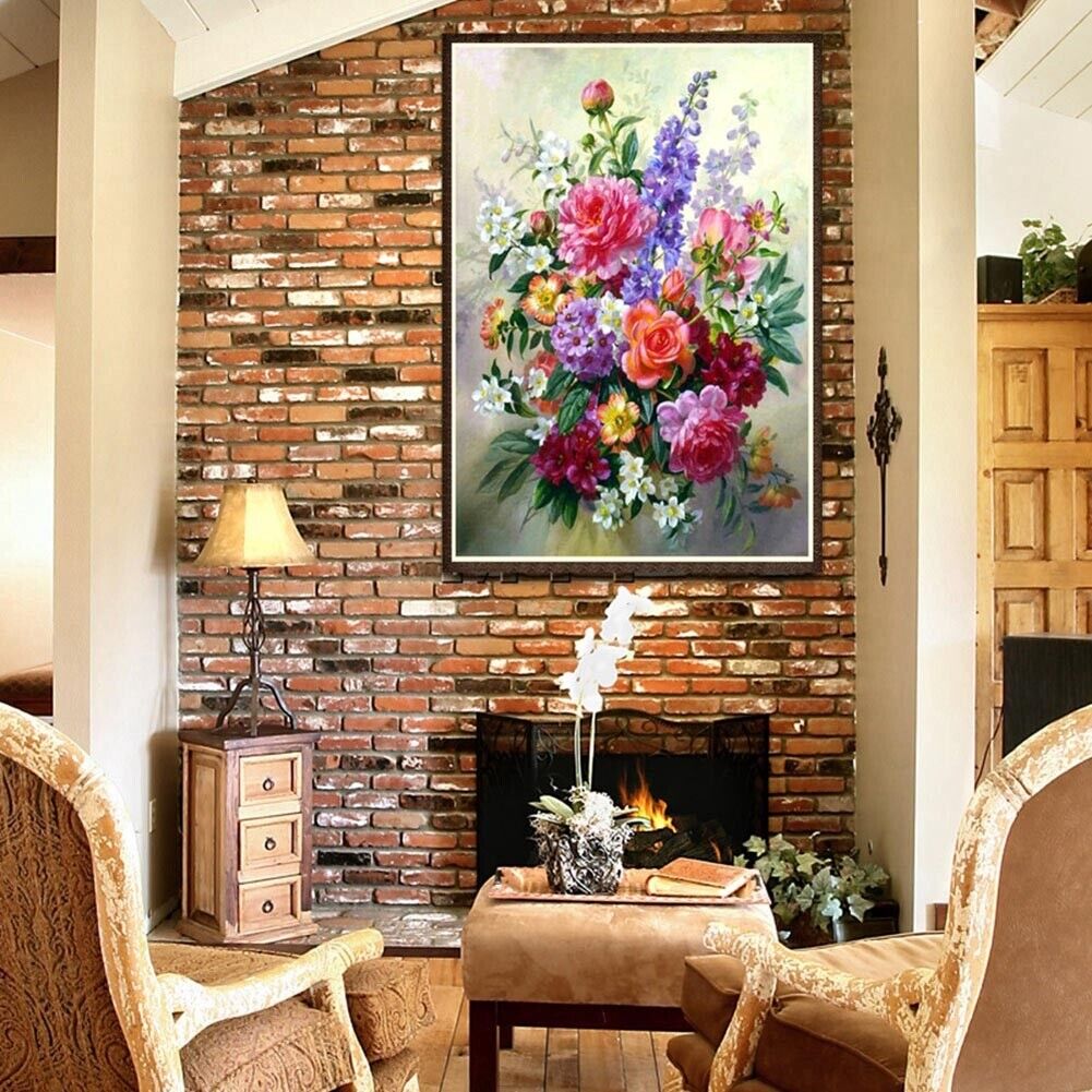 Flower Arrangement 5D Diamond Painting Embroidery DIY Cross Stitch Decor