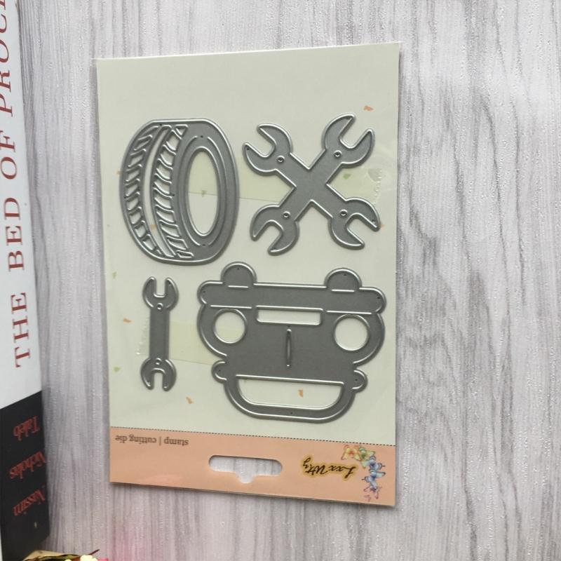 Tyre Paper Card Embossing Metal Steel Cutting Dies Stencils DIY Scrapbooking