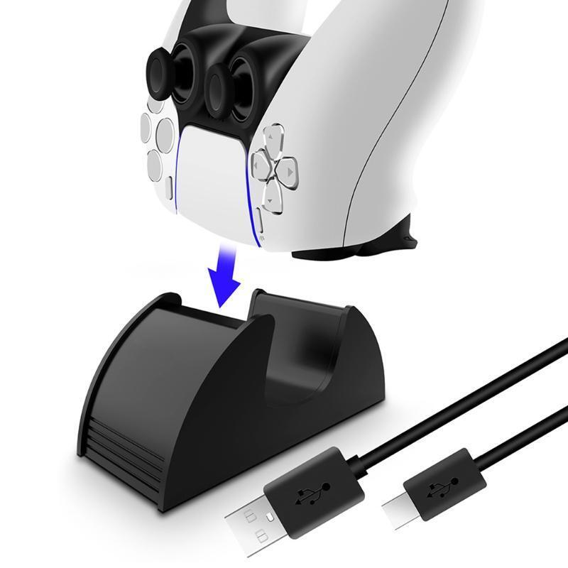 Single Slot Charging Dock Station Cradle Gamepad Charger for PS5 Controllers