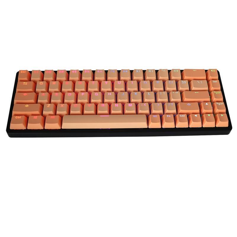 124-Key PBT OEM Keycaps Transparent Lettering Keys Double Shot Backlit Key Cap