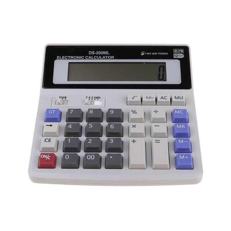 Standard Function Scientific Electronics Desktop Calculators, Dual Power, Big 12