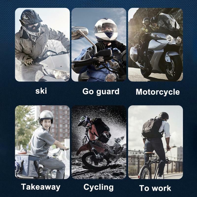 Long Standby Helmet Headphone Wireless Bluetooth-compatible Headphone for Rider