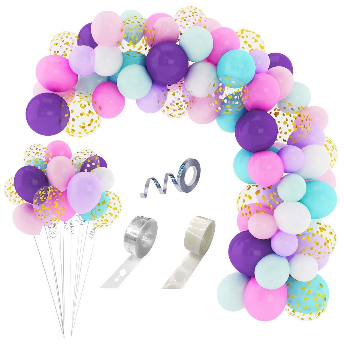 Decor Latex Balloons Set Baby Shower Confetti Balloon Party Banner Decor