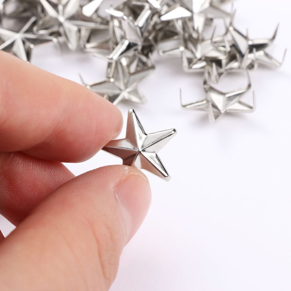Clothing Accessories Leather Craft Spots Nailhead Star Rivets Studs Spikes