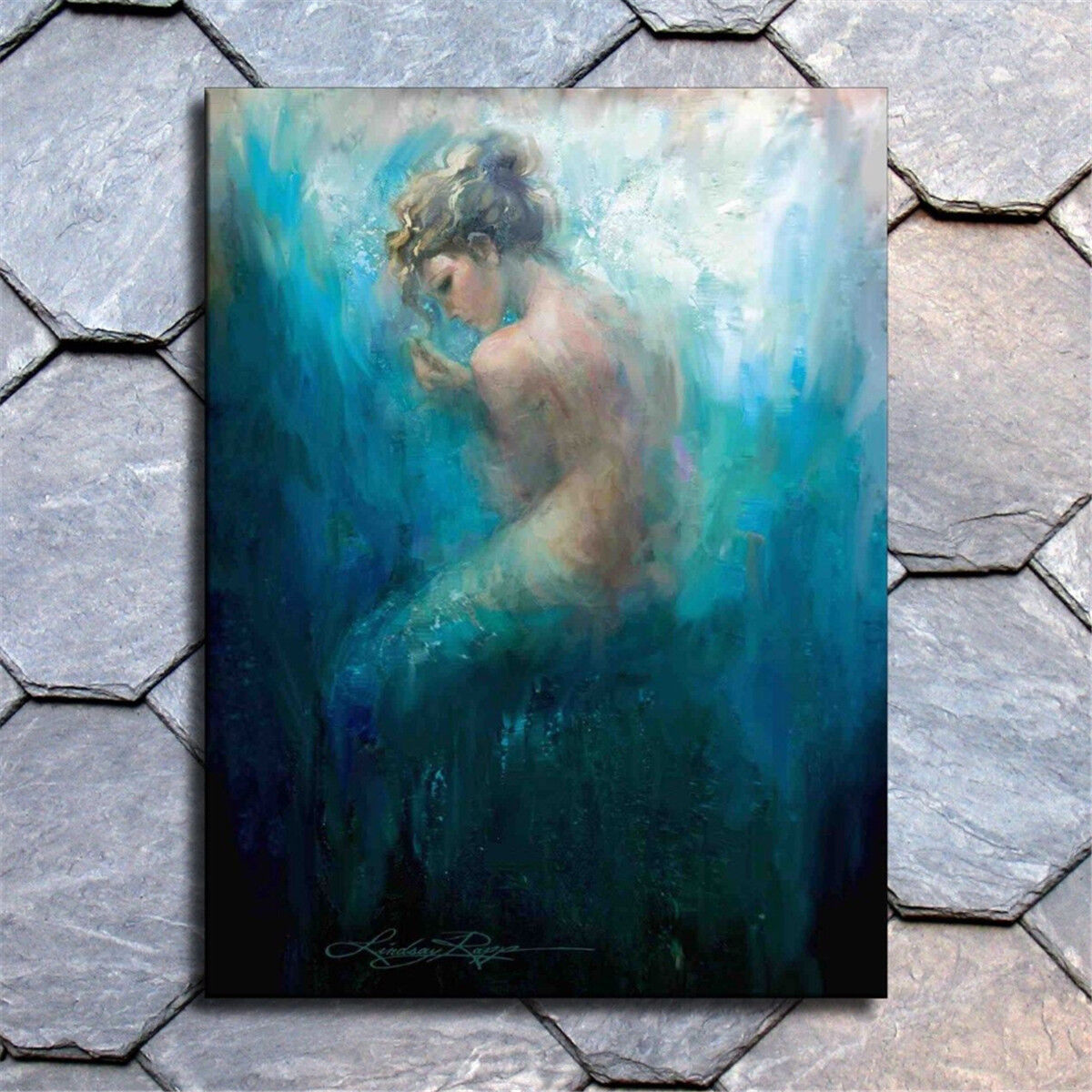Mermaid Series Bare Room Canvas Print Picture Wall Painting Home Modern Decor