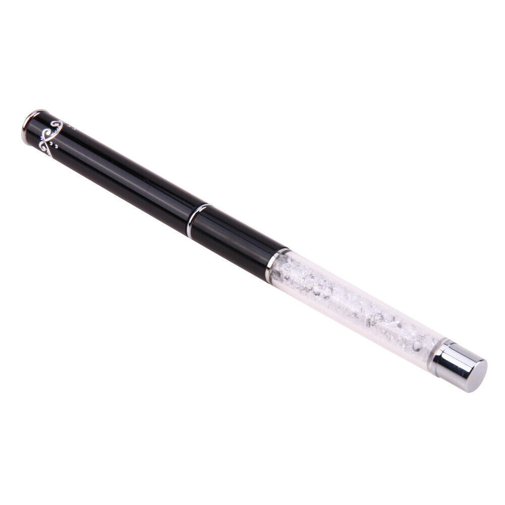 Nail Art Painting Brush Pen Rhinestone Crystal Acrylic Handle Carving Liner