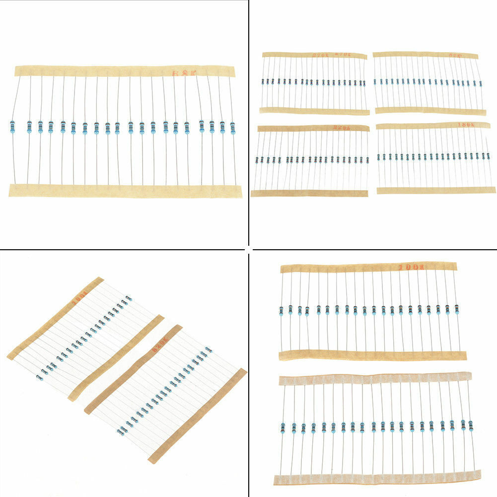 1460x 1/4W Metal Film Resistor Kit Assortment Set Labelled 1% Precision 73Value