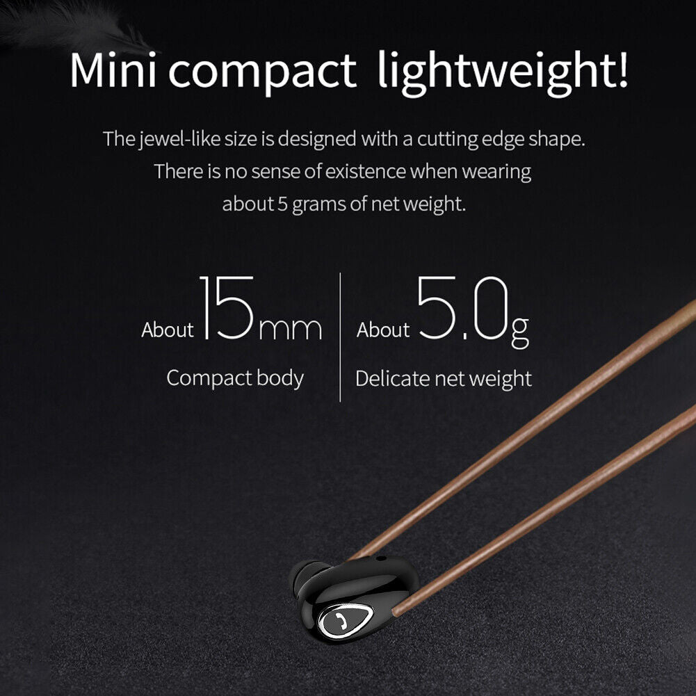 YX01 Mini Bluetooth-compatible Headset Hands Free In Ear Earphone with Mic