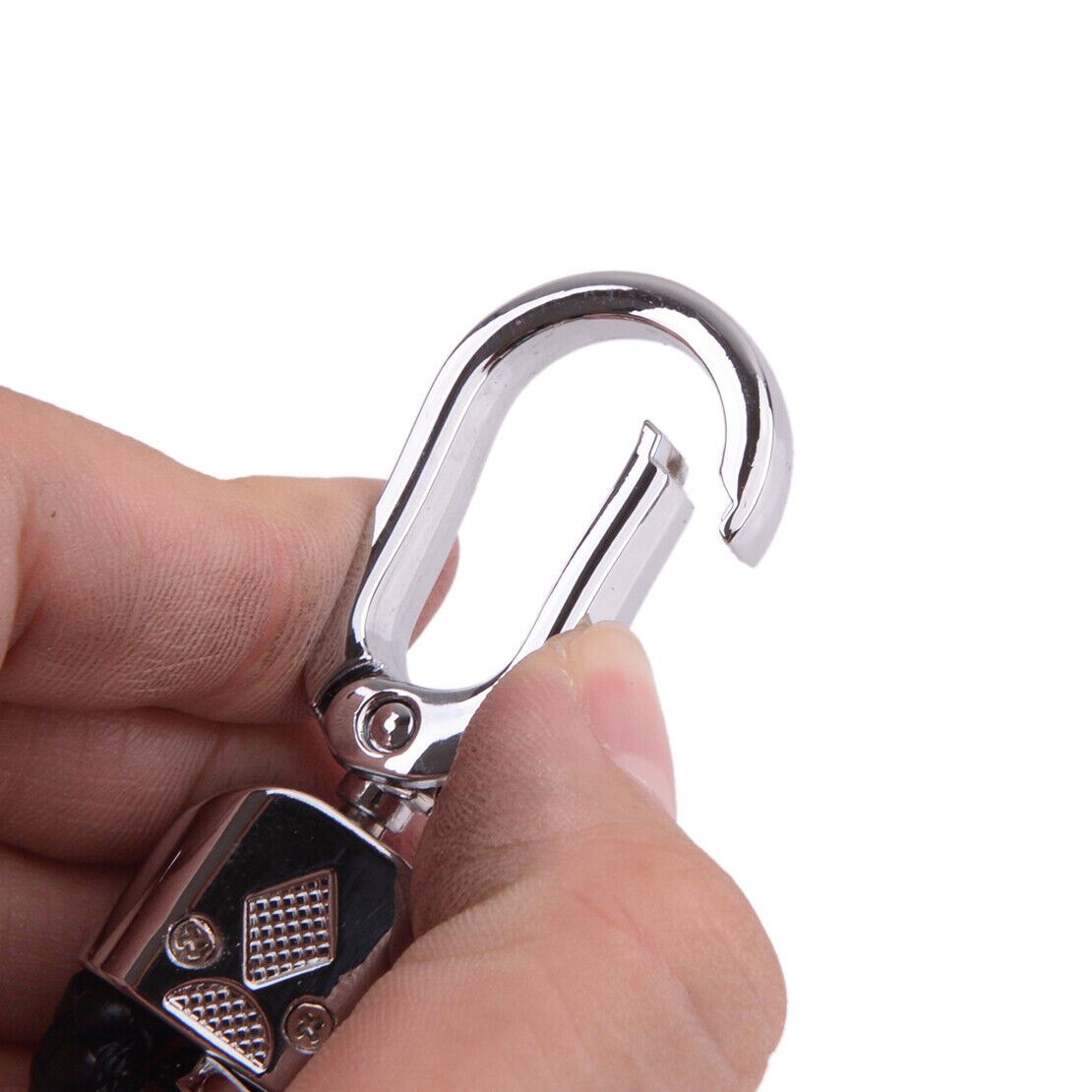 Carbon Fiber Style Key Fob Cover Case Keychain Fit for VW Golf GTI MK8 ID.4
