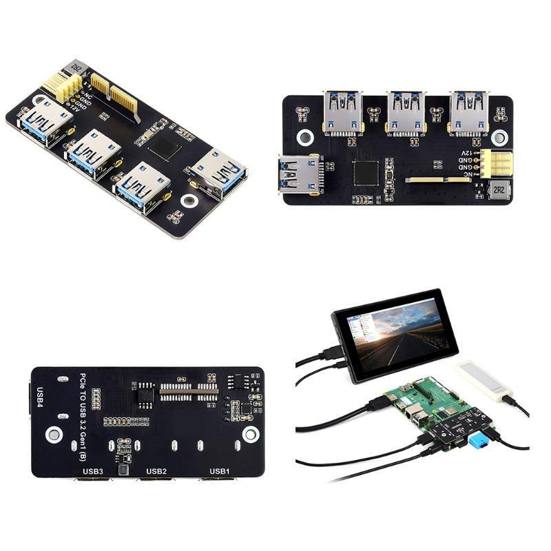 Compute Module 4 IO Board Adapter 4x HS USB for Raspberry Pi Compute Module4 CM4